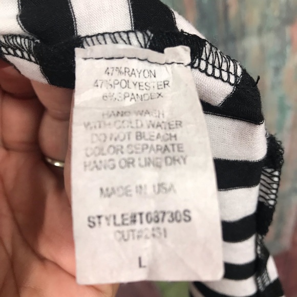 Yuni los angele laced striped Top - Picture 4 of 7